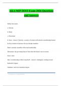 AKA MIP TEST Exam 2026 Questions and Answers