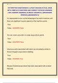 CNT WRITTEN EXAM VERSION 3 LATEST 2025&sol;2026 ACTUAL EXAM  WITH COMPLETE QUESTIONS AND CORRECT DETAILED ANSWERS  &lpar;100&percnt; VERIFIED ANSWERS&rpar; &vert;ALREADY GRADED A&plus;&vert; &vert;&vert;PROFESSOR  VERIFIED&vert;&vert; &vert;&vert;BRANDNEW&excl;&excl;&excl;&vert;&vert;