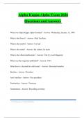 Alpha Kappa Alpha Bundled Tests 2026 Questions and Answers
