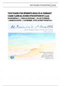TEST BANK FOR Women&rsquo;s Health A Primary Care Clinical Guide 5th Edition BY Diane Schadewald &vert;&vert; Ursula Pritham &vert;&vert; Ellis Youngkin &vert;&vert;Marcia Davis &vert;&vert; Catherine  Juve LATEST UPDATE A&plus;