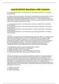 uworld NCLEX Questions with answers