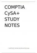 CompTIA CySA&plus; Final Exam Study Notes and Key Concepts