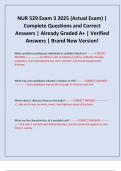 NUR 529 Exam 3 2025 &lpar;Actual Exam&rpar; &vert; Complete Questions and Correct Answers &vert; Already Graded A&plus; &vert; Verified Answers &vert; Brand New Version&excl;