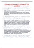 Jurisprudence PT Exam questions and answers