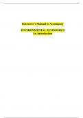 Solution Manual for Environmental Economics&comma; An Introduction&colon; 2024 Release by Martha K&period; Field &comma;ISBN&colon; 9781266887390 Chapter 1-21 &vert;All Chapters Verified&vert; Guide A&plus;