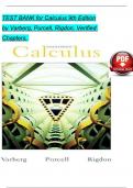  Test Bank for Calculus &lpar;9th Edition&rpar; by Varberg&comma; Purcell & Rigdon &ndash; Verified   Chapters