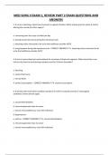 MED SURG II EXAM 1&comma; REVIEW PART 2 EXAM QUESTIONS AND ANSWERS