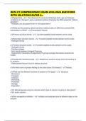 DHN 311 COMPREHENSIVE EXAM 2025&sol;2026 QUESTIONS WITH SOLUTIONS RATED A&plus;