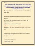 TEFL UNIVERSAL EXAM LATEST 2025&sol;2026 ACTUAL EXAM WITH  COMPLETE QUESTIONS AND CORRECT DETAILED ANSWERS &lpar;100&percnt;  VERIFIED ANSWERS&rpar; &vert;ALREADY GRADED A&plus;&vert; &vert;&vert;PROFESSOR  VERIFIED&vert;&vert; &vert;&vert;BRANDNEW&excl;&excl;&excl;&vert;&vert;