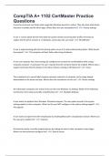 CompTIA A&plus; 1102 CertMaster Practice Questions And Answers