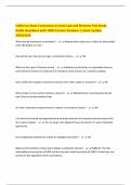 California State Contractors License Law and Business Test Study Guide Questions with 100&percnt; Correct Answers &vert; Latest Update 2025&sol;2026