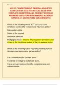 NYS 17-70 INDEPENDENT GENERAL ADJUSTER  EXAM LATEST 2025&sol; 2026 ACTUAL EXAM WITH  COMPLETE QUESTIONS AND CORRECT DETAILED  ANSWERS &lpar;100&percnt; VERIFIED ANSWERS&rpar; &vert;ALREADY  GRADED A&plus;&vert; &vert;&vert;SURE PASS&vert;&vert; &vert;&vert;BRANDNEW&excl;&excl;&excl;&vert;&vert;