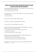 MIAMI VALLEY EMS COUNCIL &lpar;GMVEMSC&rpar; PROTOCOL EXAM UPDATED QUESTIONS AND