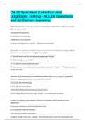 CH 23 Specimen Collection and Diagnostic Testing - NCLEX Questions and All Correct Answers&period;