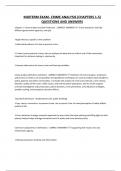 MIDTERM EXAM- CRIME ANALYSIS &lpar;CHAPTERS 1-5&rpar; QUESTIONS AND ANSWERS&period;