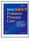 Exam &lpar;elaborations&rpar; Nursing Pediatrics  Burns' Pediatric Primary Care