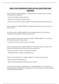 NURS 3720 LEADERSHIP EXAM ACTUAL QUESTIONS AND ANSWERS
