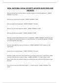 NSSA NATIONAL SOCIAL SECURITY ADVISOR QUESTIONS AND ANSWERS