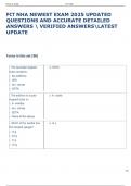 PCT NHA NEWEST EXAM 2025 UPDATED  QUESTIONS AND ACCURATE DETAILED  ANSWERS  VERIFIED ANSWERSLATEST  UPDATE 