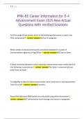 PMK-EE Career Information for E-4 Advancement Exam 2025 New Actual Questions With Verified Solutions 
