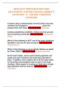 MSM 6633 MIDTERM 2025-2026 QUESTIONS AND DETAILED CORRECT ANSWERS &vert; A&plus; GRADE VERIFIED ANSWERS