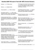 Hondros NUR 163 exam 2 Test with 100&percnt; Correct Answers