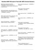 Hondros NUR 163 exam 2 Test with 100&percnt; Correct Answers