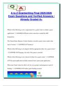 A to Z Grantwriting Final &lpar;2025&sol;2026&rpar; &ndash; 60 Exam Questions & Verified Answers on Ethics&comma; Proposal Planning&comma; Target Populations&comma; Budgeting & Evaluation