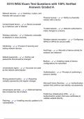 D315 WGU Exam Test Questions with 100&percnt; Verified Answers Graded A
