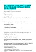PN PRACTICE EXAM&colon; CHAPTER 28-34 QUESTIONS AND ACTUAL ANSWERS &lpar;2025&rpar; UPDATED&period;
