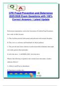 Certified Fraud Examiner &lpar;CFE&rpar; &ndash; Fraud Prevention & Deterrence &lpar;2025&sol;2026&rpar; &ndash; 100&plus; Verified Q&As on SOX&comma; COSO&comma; White-Collar Crime&comma; Risk Assessment & Criminological Theories