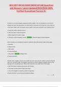 HESI RN Exit Exam V6 &ndash; All 160 Questions and Answers &ndash; Latest 2025&sol;2026 Update &ndash; 100&percnt; Verified