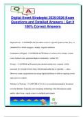 Digital Event Strategist Exam 2025&sol;2026 &ndash; 80 Verified Questions & Answers on Event Planning&comma; Engagement Strategy&comma; Virtual Platforms & Tech Integration