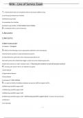 NHA - Line of Service Exam Qs & Ans  Already Graded A&plus; 2025