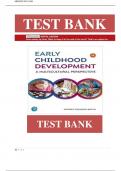 Test Bank For Early Childhood Development&colon; A Multicultural Perspective 4th Edition by Jeffrey W&period; Trawick-Smith &vert;&vert;ISBN&colon;9780131198050