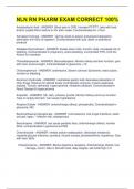 NLN RN PHARM EXAM CORRECT 100&percnt;
