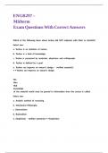 ENGR297 &ndash; Midterm Exam Questions With Correct Answers &comma;
