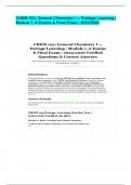 CHEM 103&colon; General Chemistry I &mdash; Portage Learning &vert; Module 1&ndash;6 Exams & Final Exam &vert; 2025&sol;2026