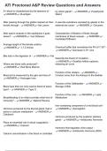 ATI Proctored A&P Review Questions and Answers