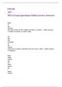 ENGR 297 - MT1 Exam Questions With Correct Answers&period;