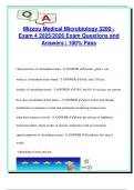 Medical Microbiology 3200 &ndash; Mizzou Exam 4 &lpar;2025&sol;2026&rpar; &ndash; 150&plus; High-Yield Q&A on Clostridium&comma; Spirochetes&comma; Mycobacteria&comma; STDs&comma; Fungi & Parasites