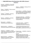 D664 WGU Exam Test Questions with 100&percnt; Correct Answers