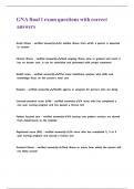 GNA final 1 exam questions with correct answers