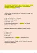 AEM BUSINESS PRACTITIONER CERTIFICATION NEWEST ACTUAL  2025&sol;2026 &lpar;AD0-E126&rpar; WITH COMPLETE QUESTIONS AND  ANSWERS &vert; GRADED A&plus;&sol;VERIFIED&period;