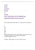 CAN-GNA practice Exam 4 &lpar;Units 26&comma;27&comma;28&comma;29&comma;30&comma;31&comma;32&comma;33&comma;34&comma;40&rpar;Exam Questions With