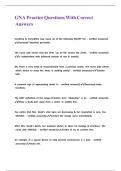 GNA Practice Questions With Correct Answers&period;