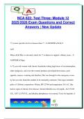 NCA 622 Module 12 Test 3 &vert; 100&plus; Clinical Questions on Hepatitis A&ndash;C&comma; Cirrhosis&comma; Liver Failure&comma; NAFLD&comma; Pancreatitis&comma; and Autoimmune Hepatitis &ndash; 2025&sol;2026 Review