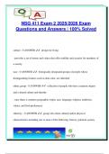 NSG 411 Exam 2 &lpar;2025&sol;2026&rpar; &ndash; 100 Questions with Correct Answers &vert; Cultural Competence&comma; Public Health Systems & Epidemiology &vert; Complete Nursing Study Resource