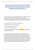 Midterm Exam&colon; NR509 &sol; NR 509 LATEST EXAM 2025 WITH ACTUAL QUESTIONS AND CORRECT ANSWERS ALREADY GRADED A&plus;
