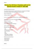 Hondros Nur 232 Exam 2 Questions with Correct Detailed Answers Graded A&plus; 2025-2026
